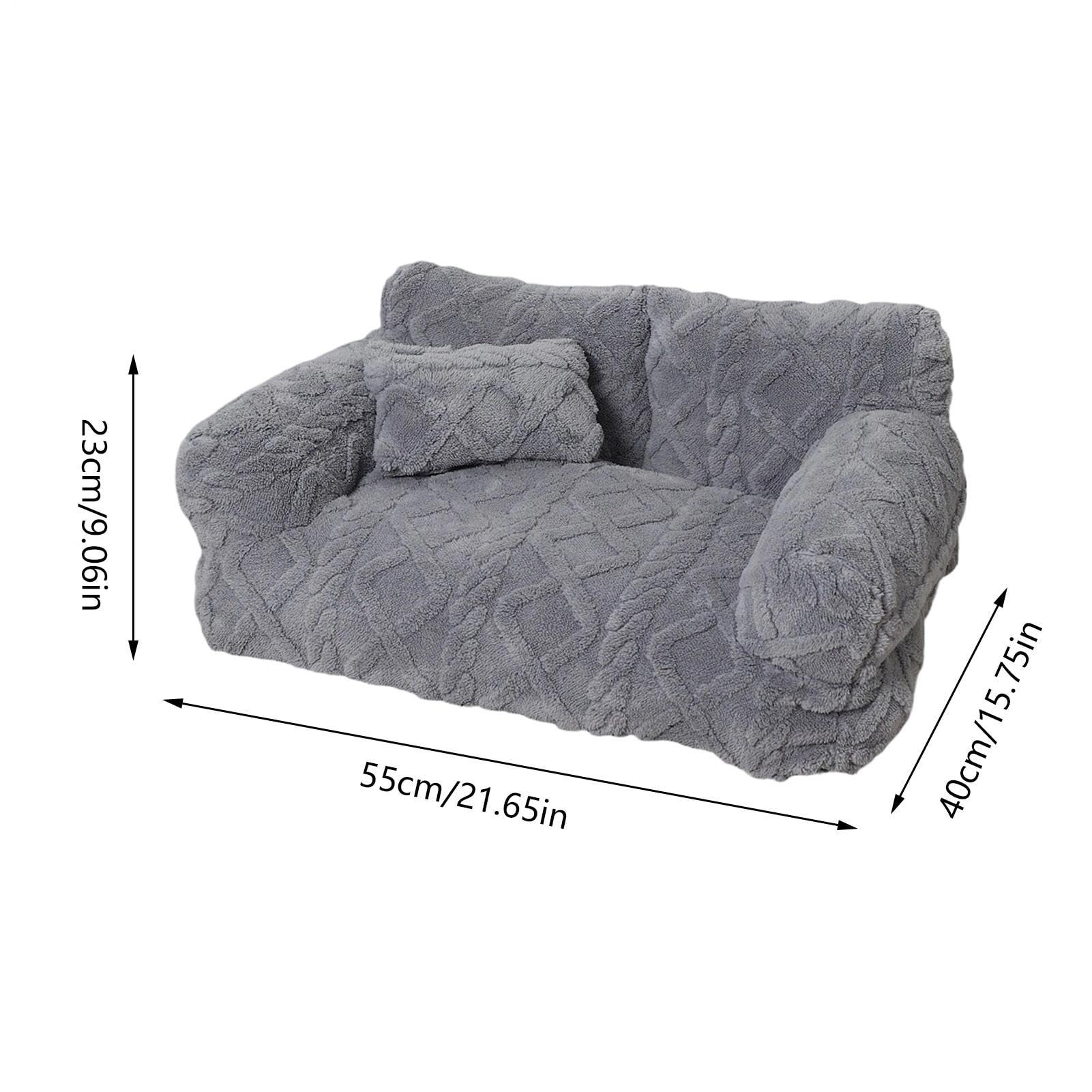 Sofá Cama para Perros Antideslizante, Desenfundable, Lavable y Afelpado | para Cachorros y Mascotas Pequeñas, Medianas, Grandes para Dormitorio, Salón, Apartamento, Jaula