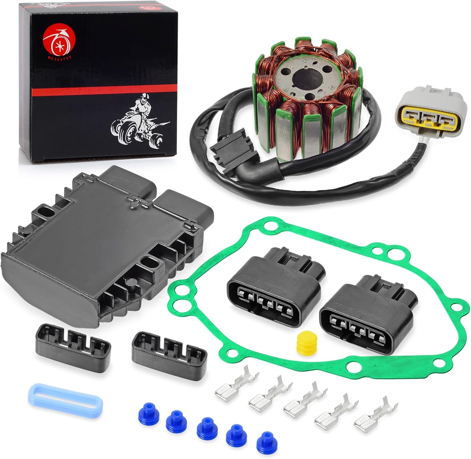 Magneto Stator And Regulator Gasket For YAMAHA R1 FZ1 FZ8 2007-2015
