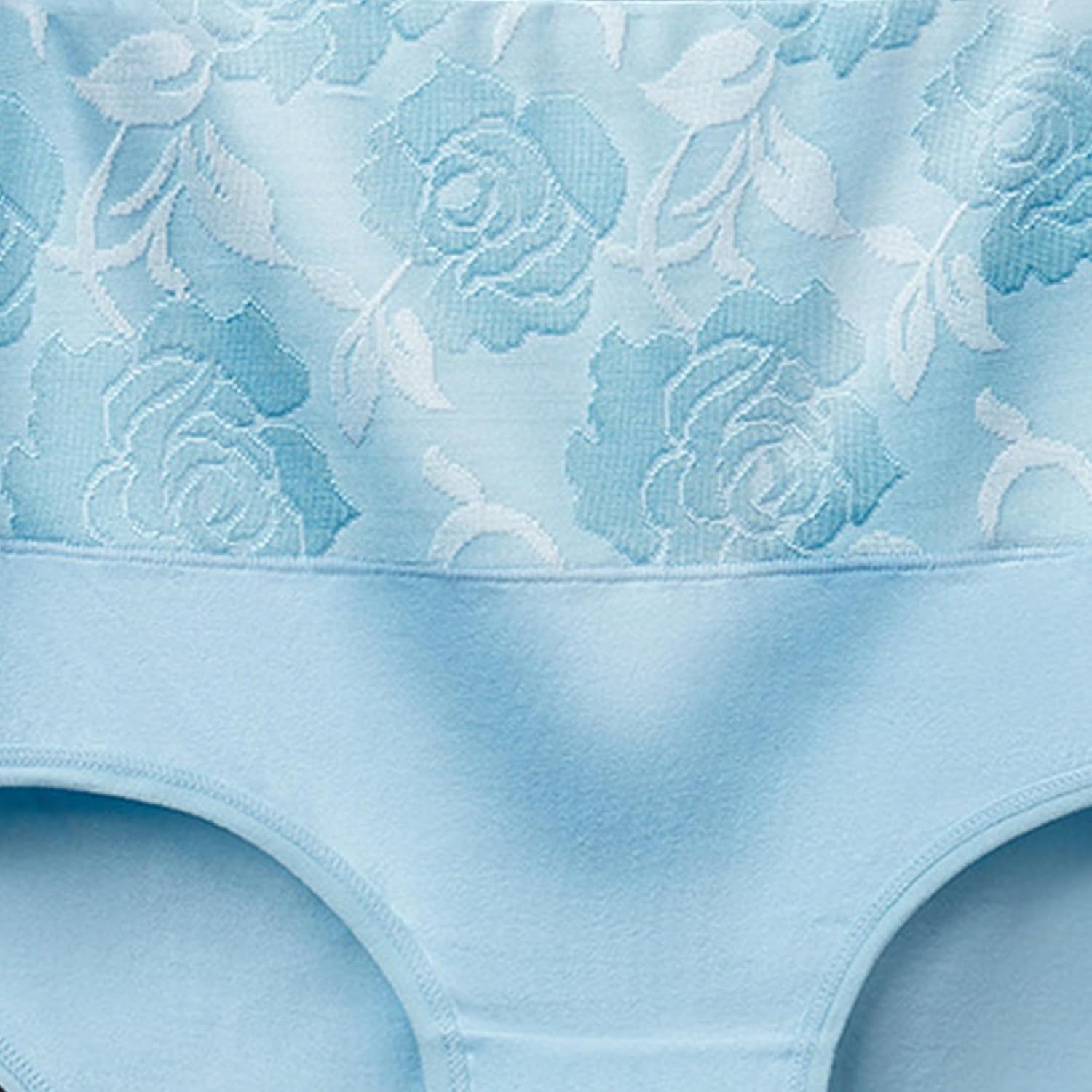 DGHM-JLMY Ladies Cotton Plus Size Tummy Underwear Briefs Underwear Cotton High Waist Soft Breathable Stretch Briefs Jacquard