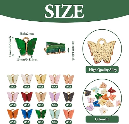 Vista 124 de Cheriswelry 30 dijes de aleación de cono de pino y ardilla, chapados en oro claro, con forma de cono de pino y ardilla, adornos colgantes de 0.47 a