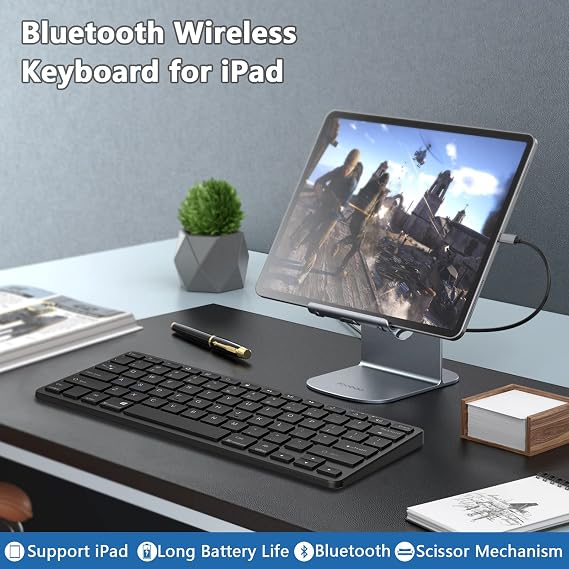 TaIYanG Bluetooth Keyboard for iPad Wireless Keyboard,All Bluetooth Devices