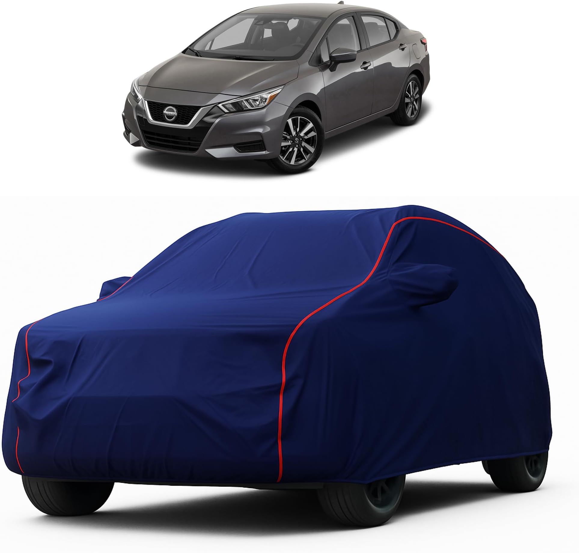 Heavy-Duty Car Cover for Compatible with Nissan Sunny (2014 to 2025 All Models) Deluxe Car Protection Cover – Waterproof & UV-Resistant All-Season Exterior Protection