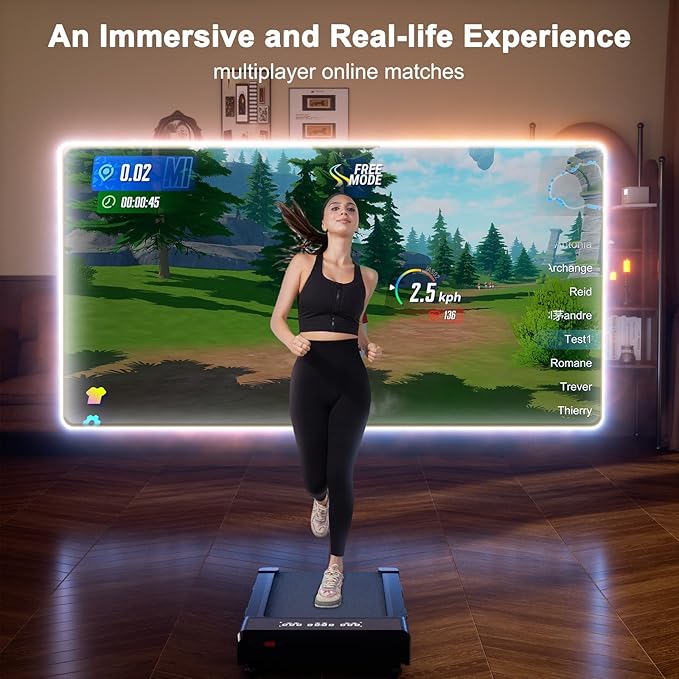 Caminadora Walking Pad Lacuffy 3.0HP, Inclinación Automática 9%, 300 lb miniatura 3