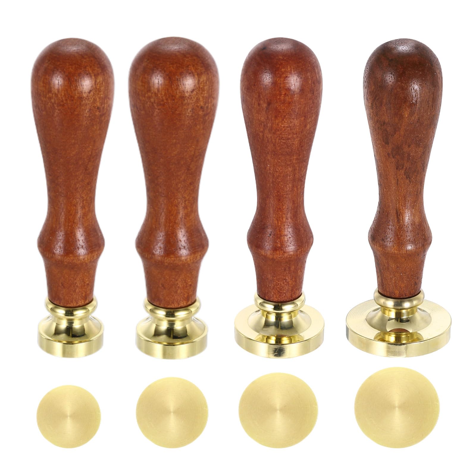 PATIKIL 18/20/25/30mm Round Blank Wax Seal Stamp