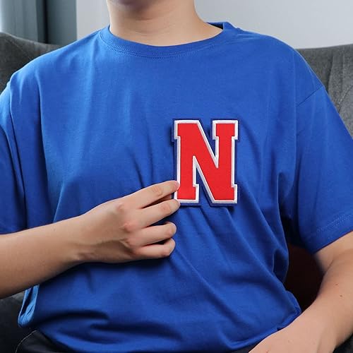 Miniatura 485 de Parches de letras termo-adhesivas de alta calidad – Lindas letras para ropa – Parche universitario para ropa – Letras bordadas de 4 1/2 parches