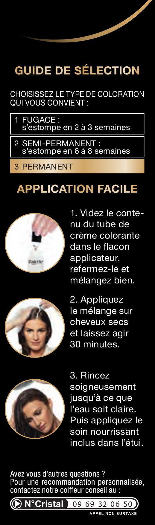 Palette, coloration permanente creme soin, couverture 100% cheveux blancs, couleur longue duree jusqu’a la prochaine coloration, 7.0 (500) blond fonce