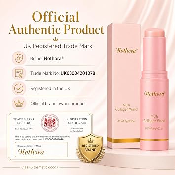 3-Pack Nothora Collagen Wand, Pure Collagen Wand - Anti-Wrinkle Multi-Balm Stick for Face, Eyes, Lips & Neck, Wrinkle Reduction, Portable Skincare