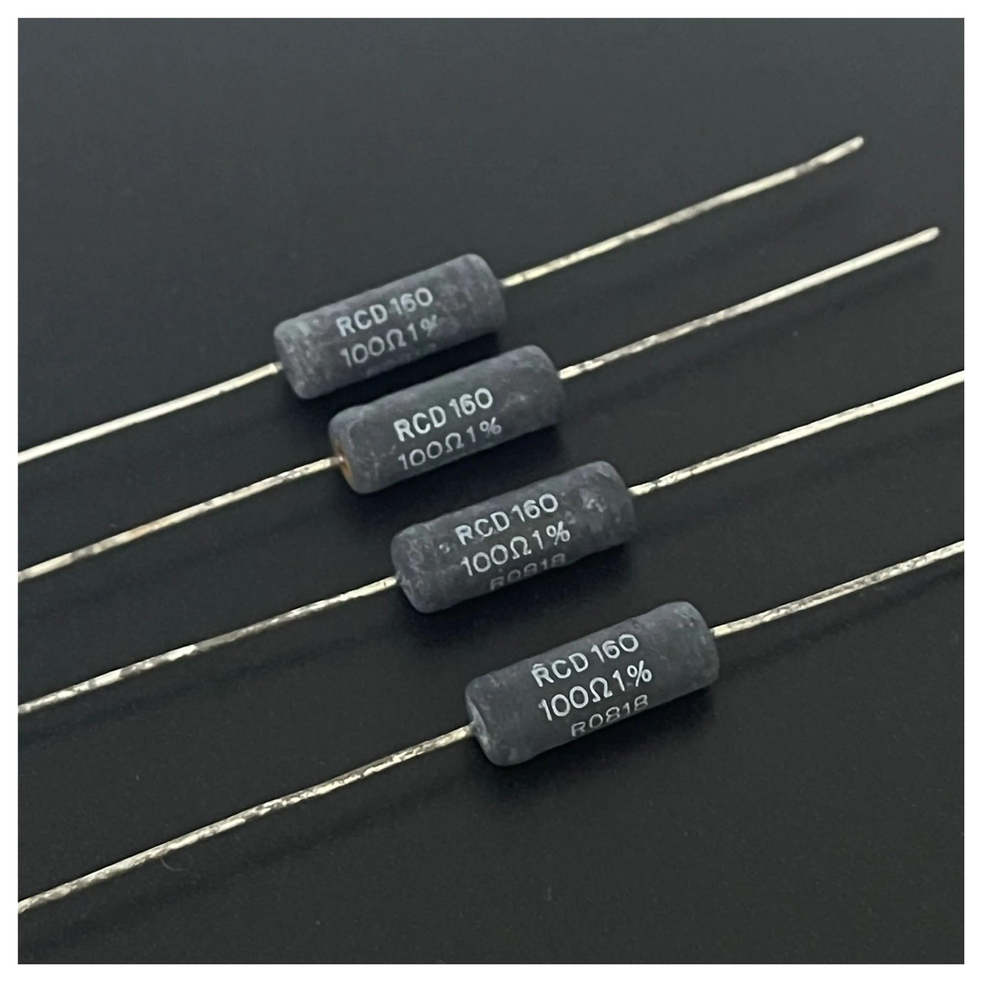 LEOTNNDQ 1pcs RCD160 Series 100R 5W 100hm 1% Audio Resistors