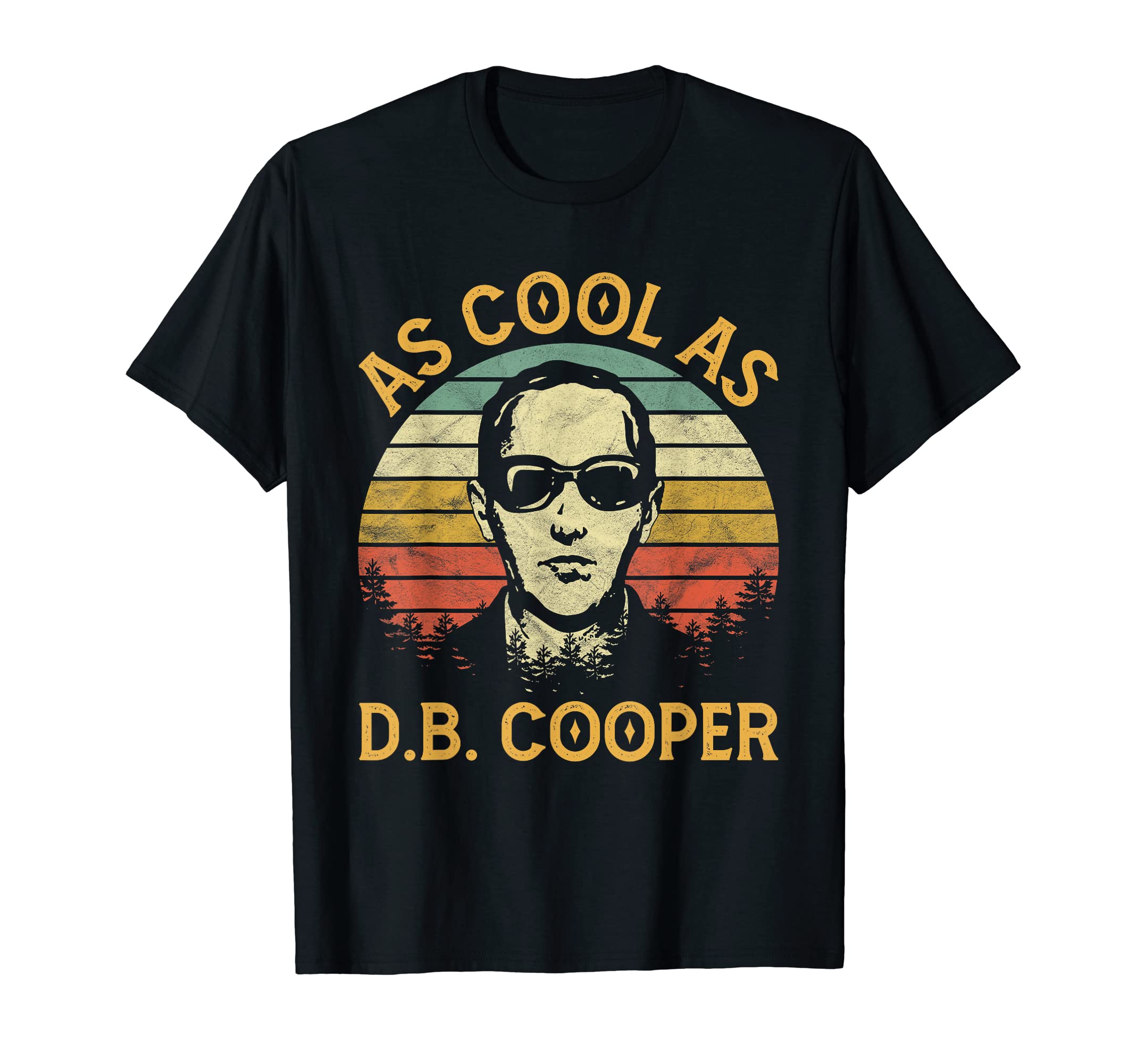 Vintage Retro Skydiving School Funny Skydiver TeeAs Cool As DB Cooper T-Shirt