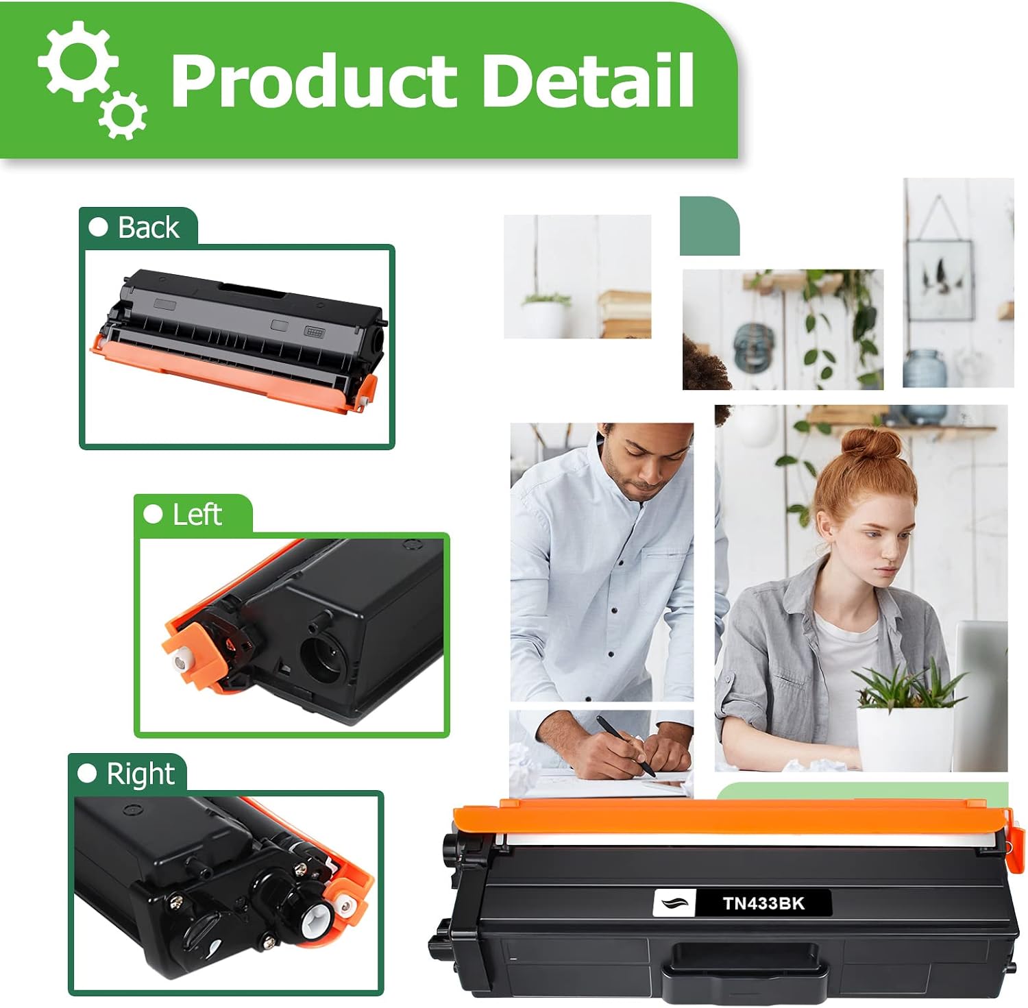 Flash Deals - 60% OFF A Aztech Compatible Toner Cartridge Replacement for Brother TN433 TN-433 TN433BK TN431 MFC-L8900CDW HL-L8360CDW HL-L8260CDW MFC-L8610CDW HL-L8360CDWT Printer (Black Cyan Yellow Magenta 4-Pack)