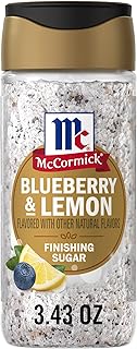 McCormick Finishing Sugar, Blueberry & Lemon, Sweet, Blueberry Flavor & Bright Lemon Notes, No Colors From Artificial Sources, 3.43 oz