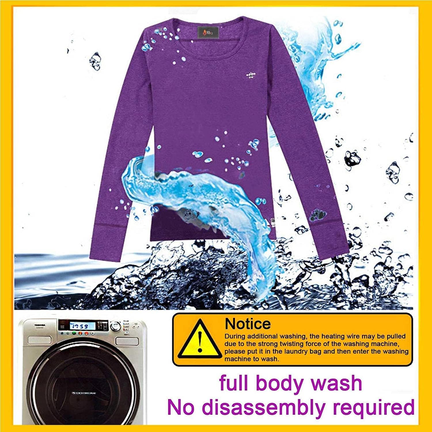 Unisex Electric Heating Thermal Underwear Top, USB Intelligent Temperature Control Bottoming Shirt(No Battery)