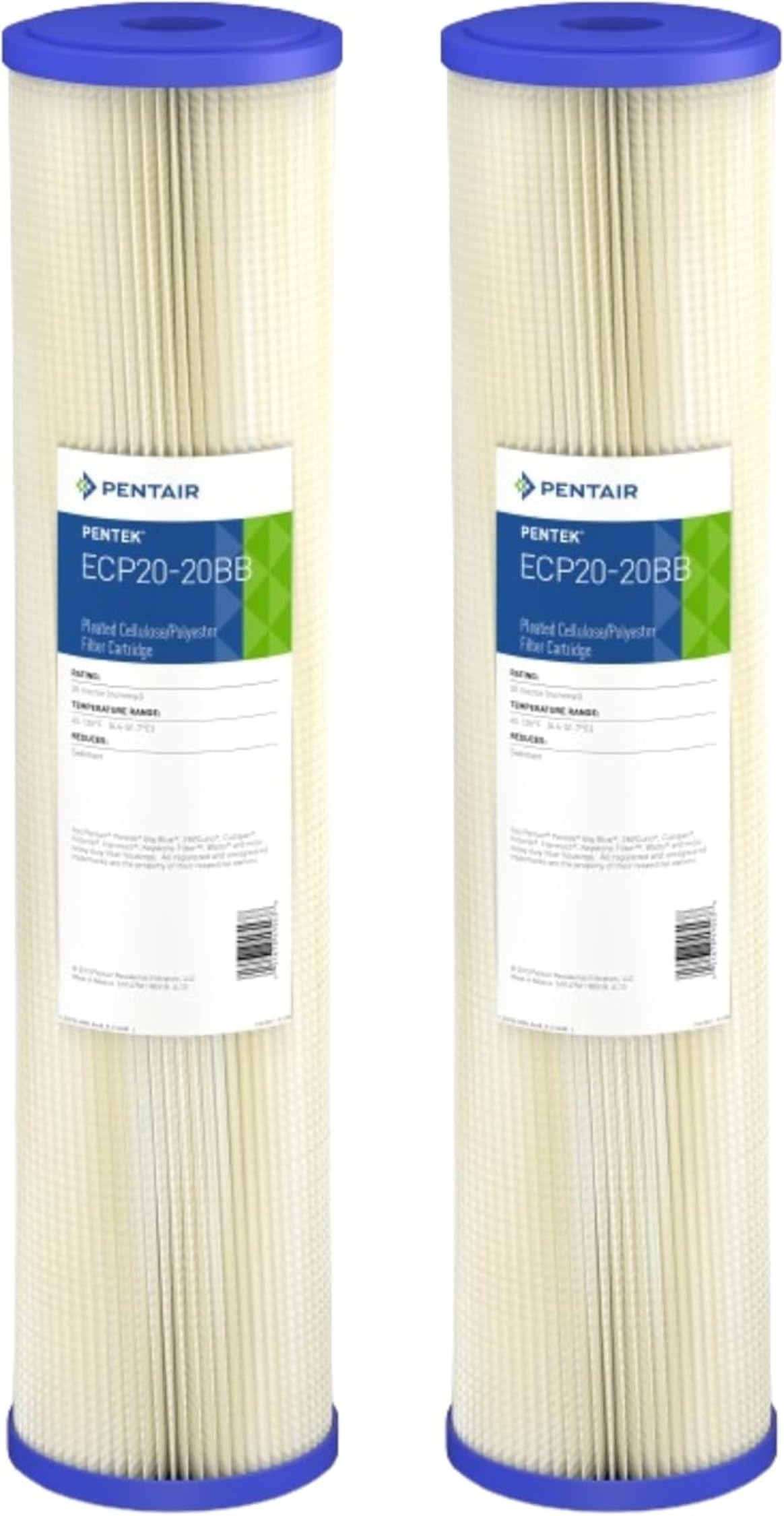 Pentair Pentek ECP20-20BB Big Blue 20" x 4.5" Sediment Water Filter