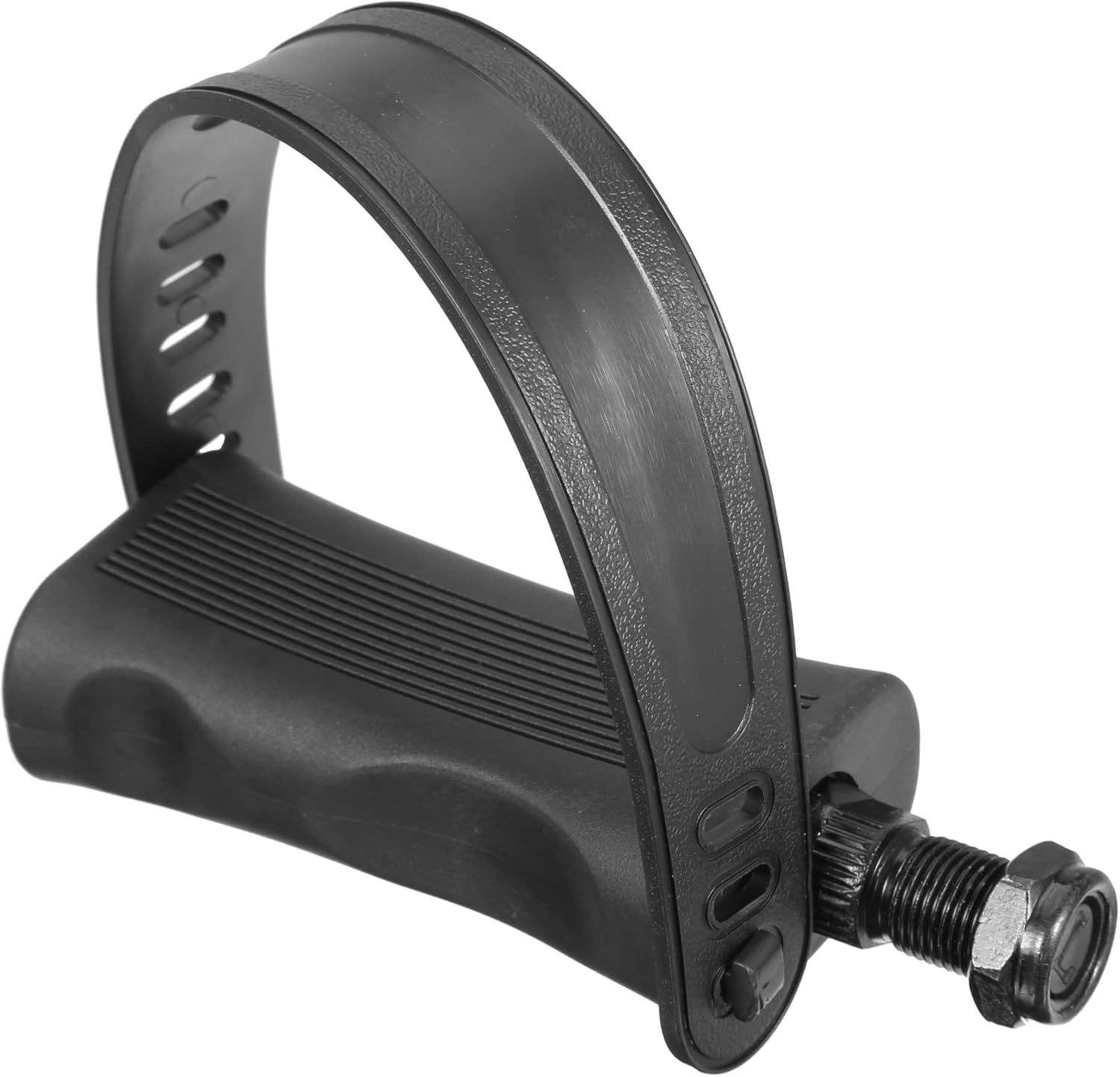 X AUTOHAUX 1 Pair Exercise Bike Pedals with Straps 9/16 Inch Spindle Cycling Parts 14mm Spindle Black