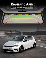 WeBeqer 4K Tükör Menetrögzítő Kamera 10" IPS Érintőképernyővel, 1080P Tolatókamera, GPS, 64GB Kártya, 170° Látószög, G-Szenzor, Parkolási Mó 7