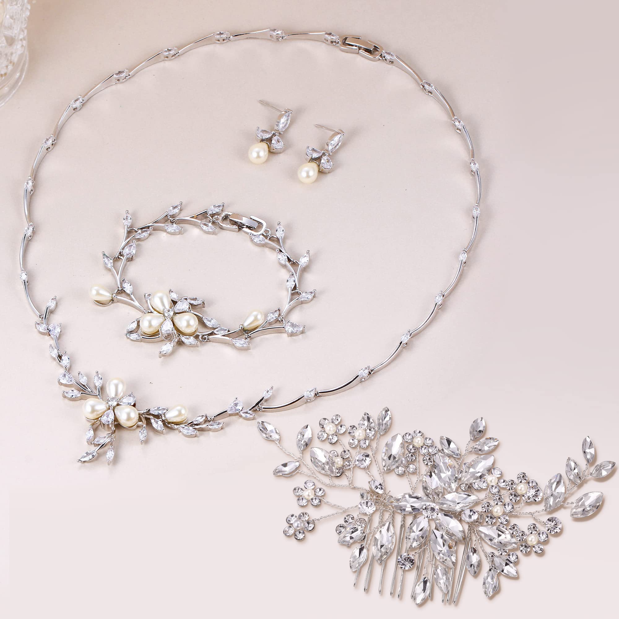 EVER FAITH Collana donna Madre figlia Collana Argento Infinito incastro Doppi cerchi pendente Collana