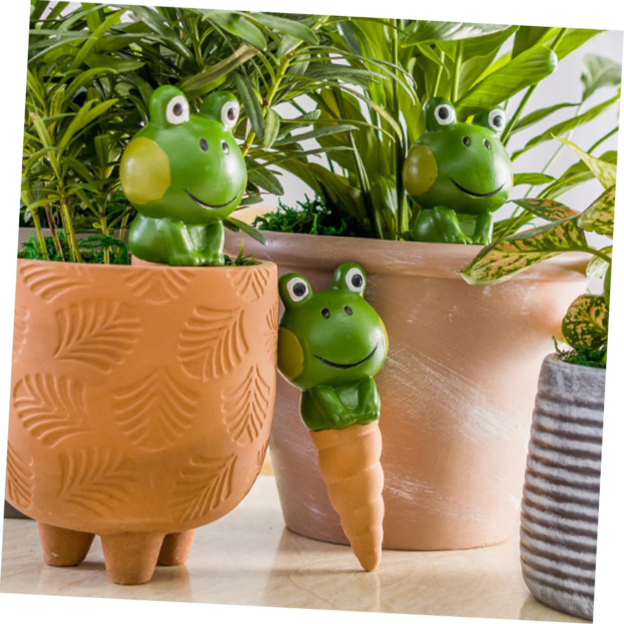 TOYANDONA Globes D’arrosage Automatiques pour Plantes, Lot de 4 en Poterie | Arrosage Goutte à Goutte, Usage Jardin et Pelouse, Forme Globe Chic, Pratique et Facile à Utiliser