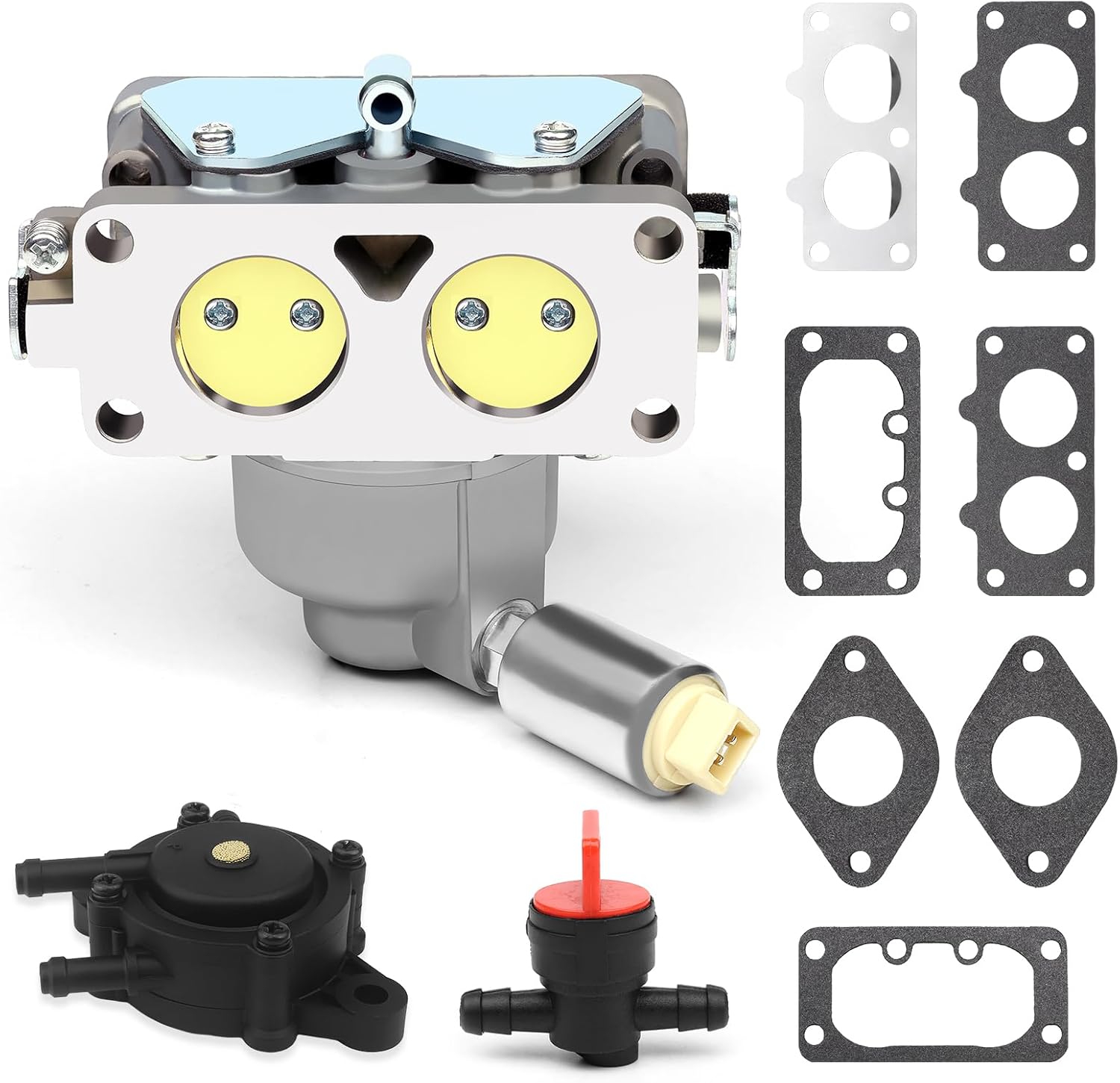 Carburetor Fuel Valve Fuel Pump Gasket For Briggs & Stratton 20Hp 21Hp 23Hp 24Hp 25Hp V-Twin Engines 40G777 40H777 407777 406777 44K777 49M977 49T877 44T977 796997 796258 796227 792295 796259