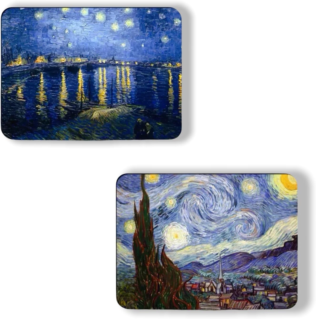 Decorative Art Strong Magnets for Refrigerator Office Kitchen Whiteboard Locker, Gifts for Art Lovers (Vangogh) (16, Large)