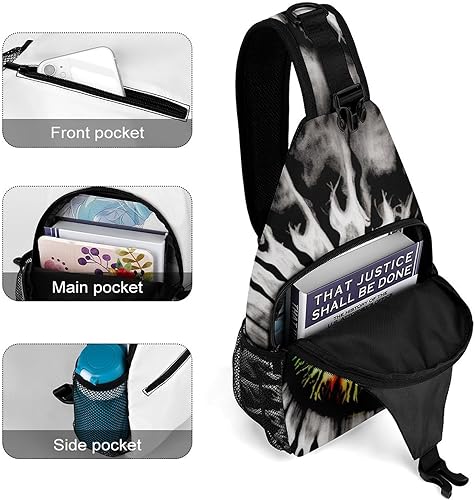 Miniatura 4 de Lurhonp Bandolera cruzada con teñido anudado, mochila bandolera para hombres y mujeres