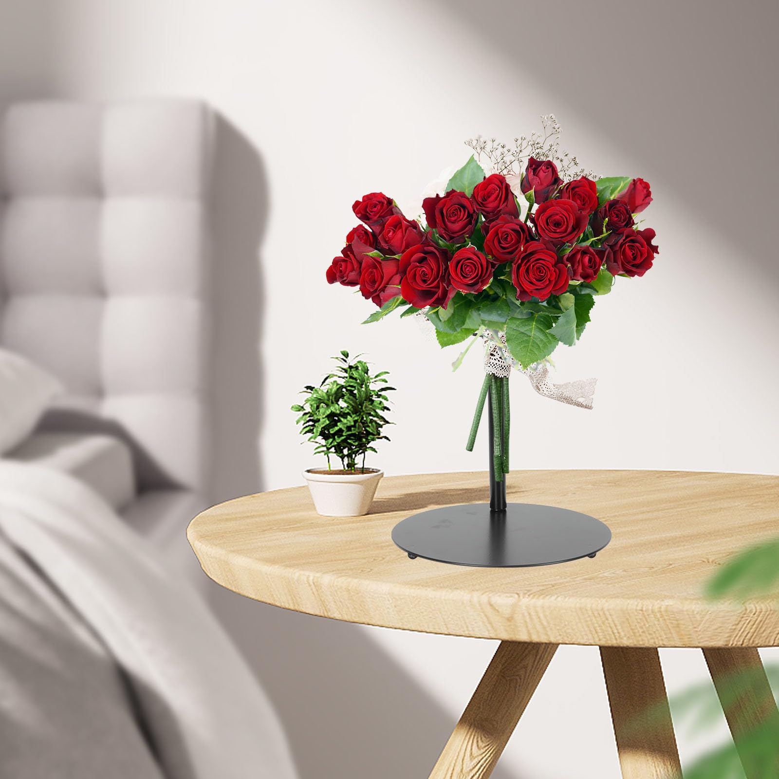 GLEAVI Tischstraußständer mit verstellbarem Halter, stabiler Blumenstrauß Präsentationsständer für den Desktop im Blumenladen