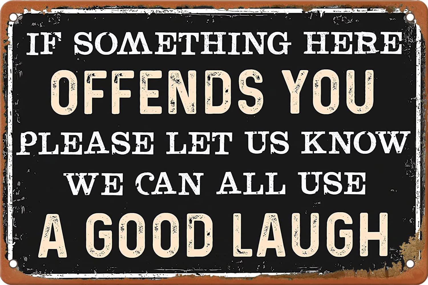 peiyeety Funny Vintage Tin Signs Retro Metal Signs for Home Wall Funny Novelty Metal Sign Plaqu Poster Wall Art Pub Bar Kitchen Garden Bathroom Home Decor 8x12 inch