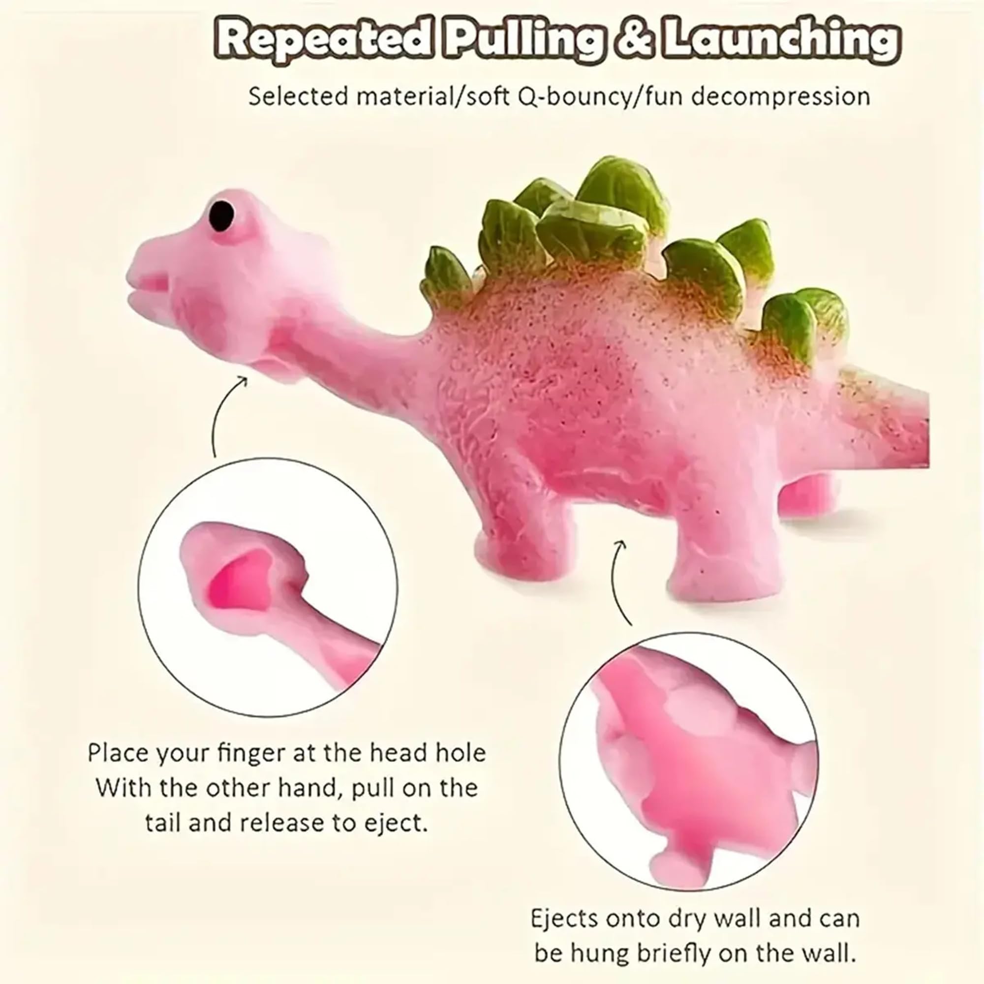 INCLUD Kids Slingshot Dinosaur Finger Toys - Pack of 5 | Fun & Educational Toy for Kids Boys & Girls 4
