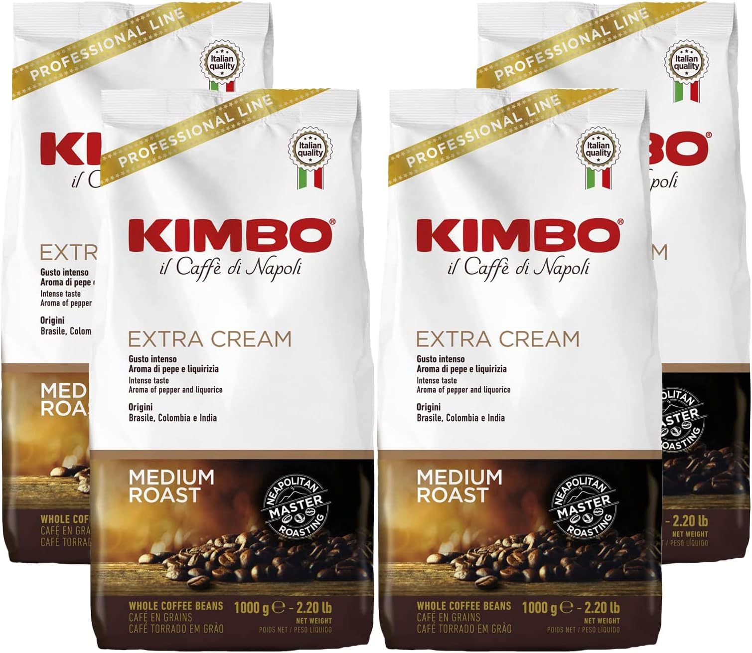Extra Cream Espresso Coffee Beans 4x1kg