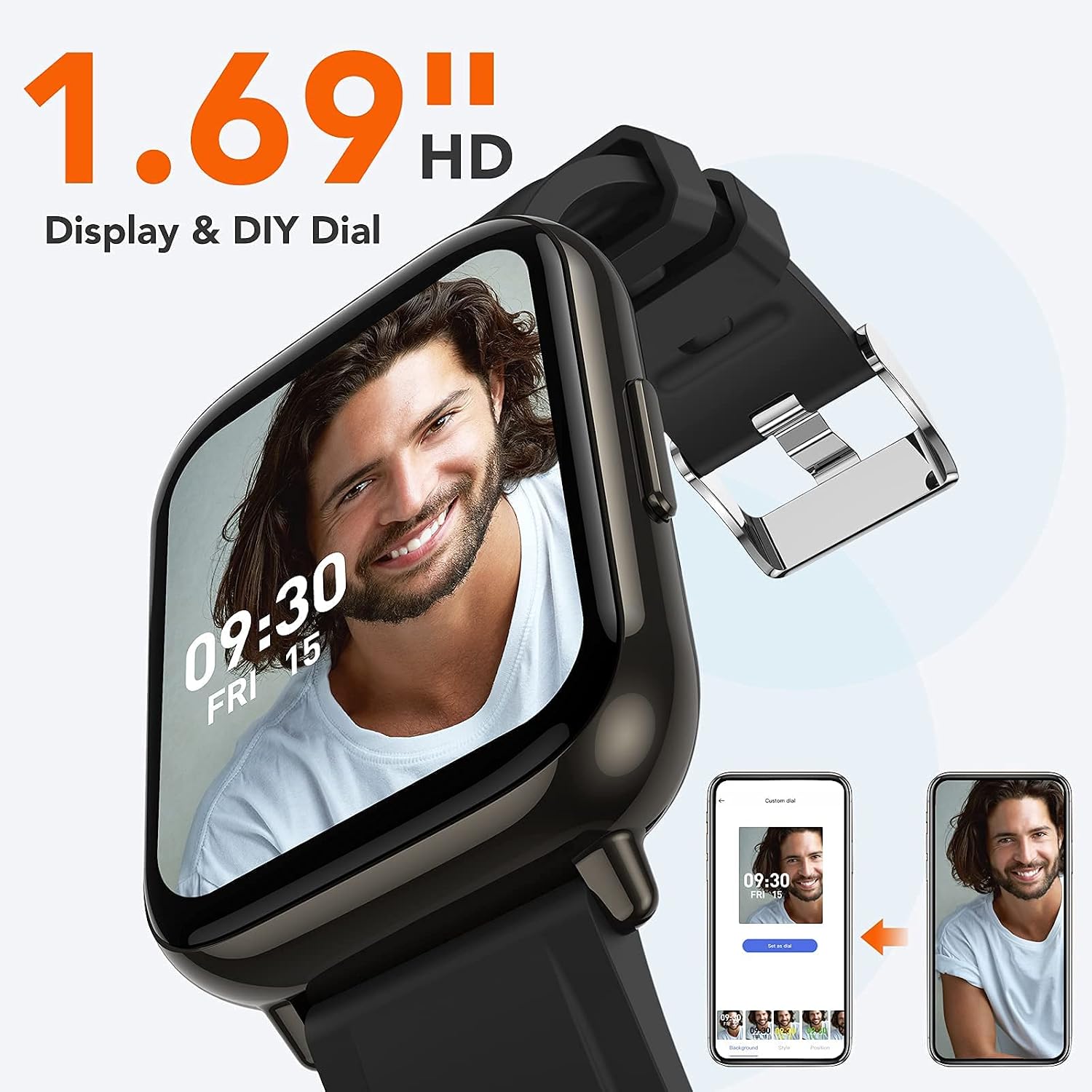 Amazon.com: AGPTEK LW31 Reloj inteligente para hombres y mujeres con cable  cargador negro : Electrónica