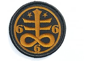 Embroidered Iron-On Satanic Symbol Patch: A Mystical Expression