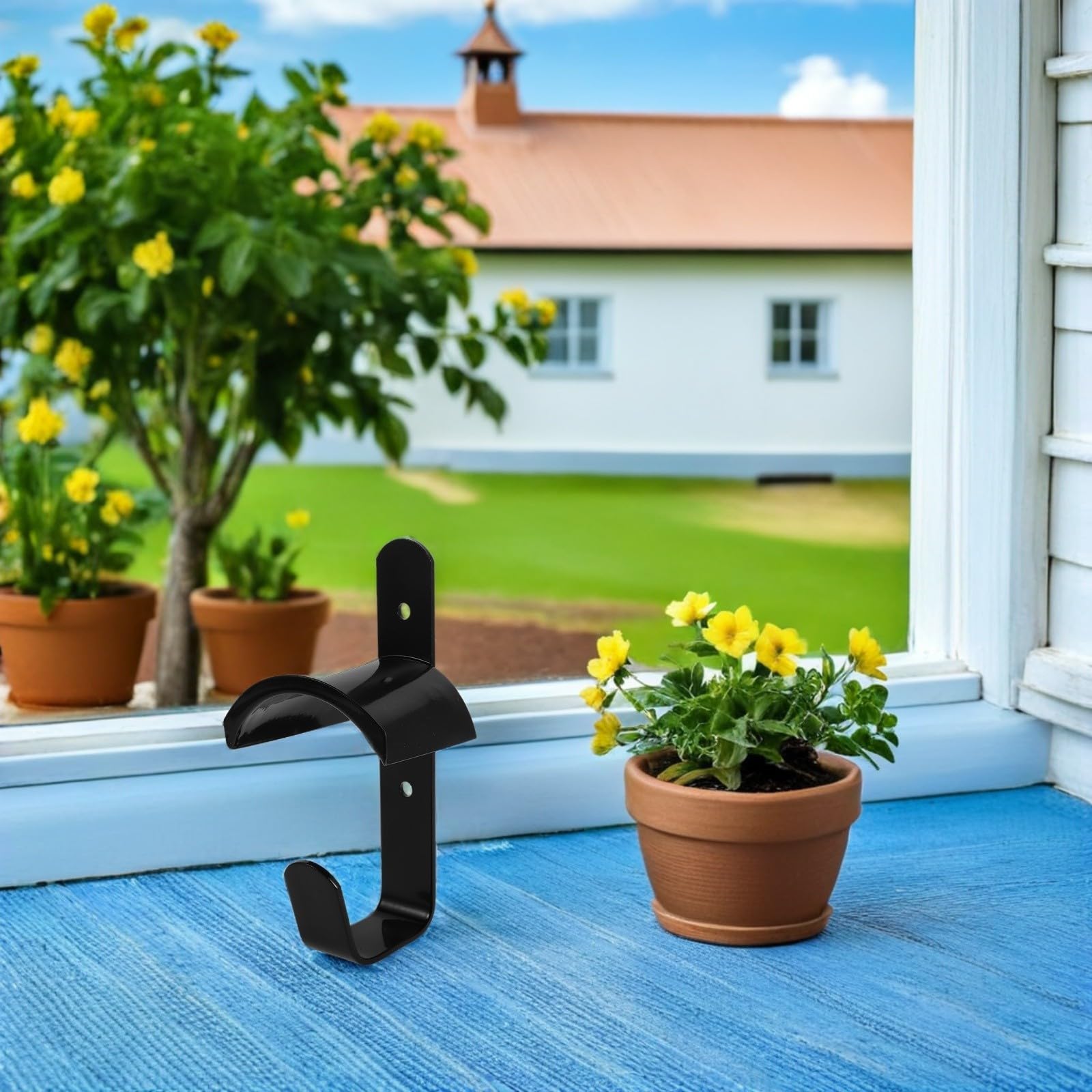 4 Stück Wandmontierter Pferde Trensenhalter aus Eisen mit Platzsparendem Design und Mehreren Haken für Stall und Ausrüstungsaufbewahrung in Schwarz
