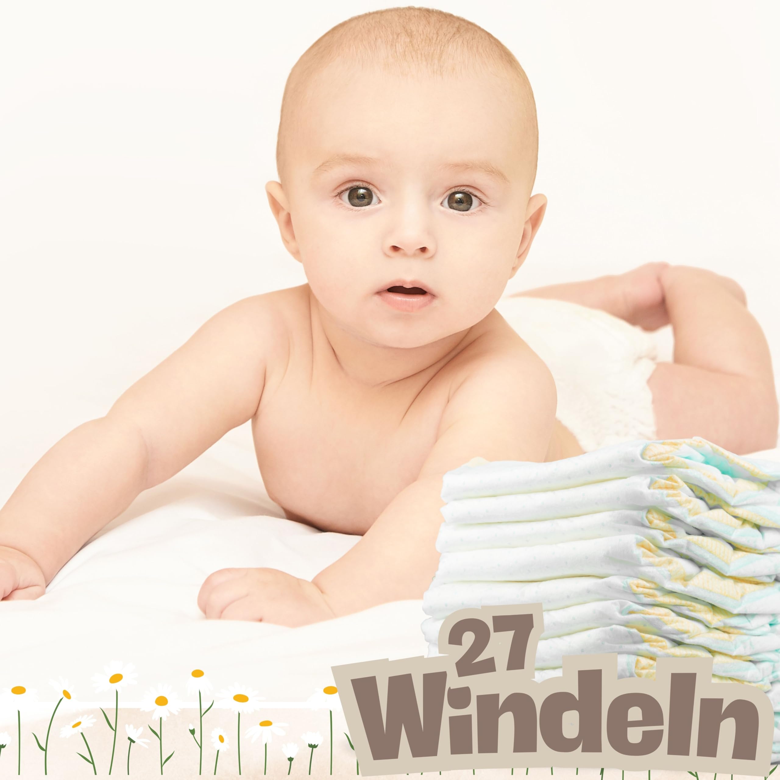 Trend Mama | Windeltorte | Nature Design green | Spruch wählbar | Lätzchen, Kuschelsocken |Geschenk Geburt (Design Ich schreie nicht, ich bestelle Essen)