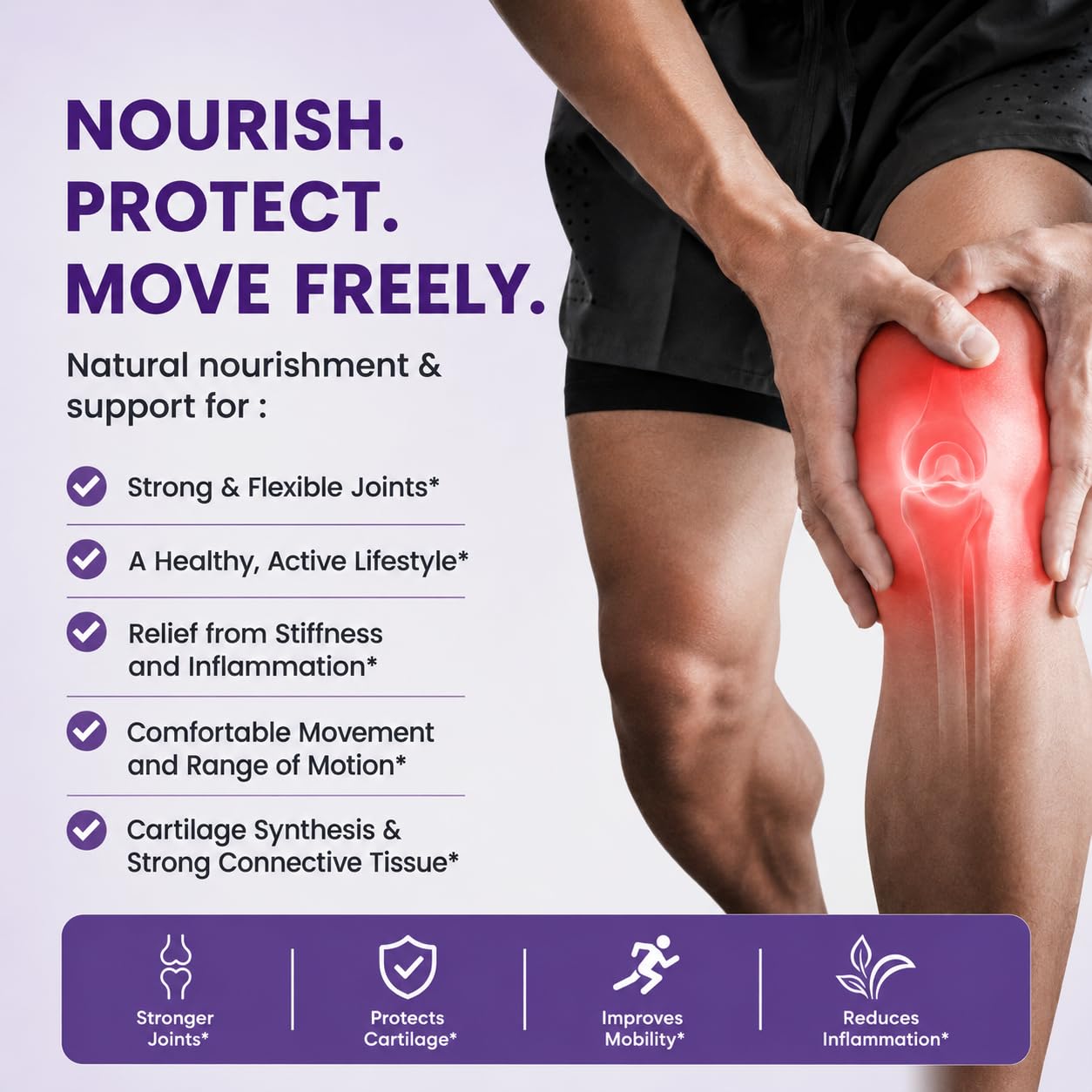 The Joints Co Ultra Ease Plus Joint Support Tablets | Type II Collagen, 2500 mg Glucosamine Chondroitin MSM & HA Complex for Joint, Cartilage & Bone Health - 120 Tablets — Amazon image 5