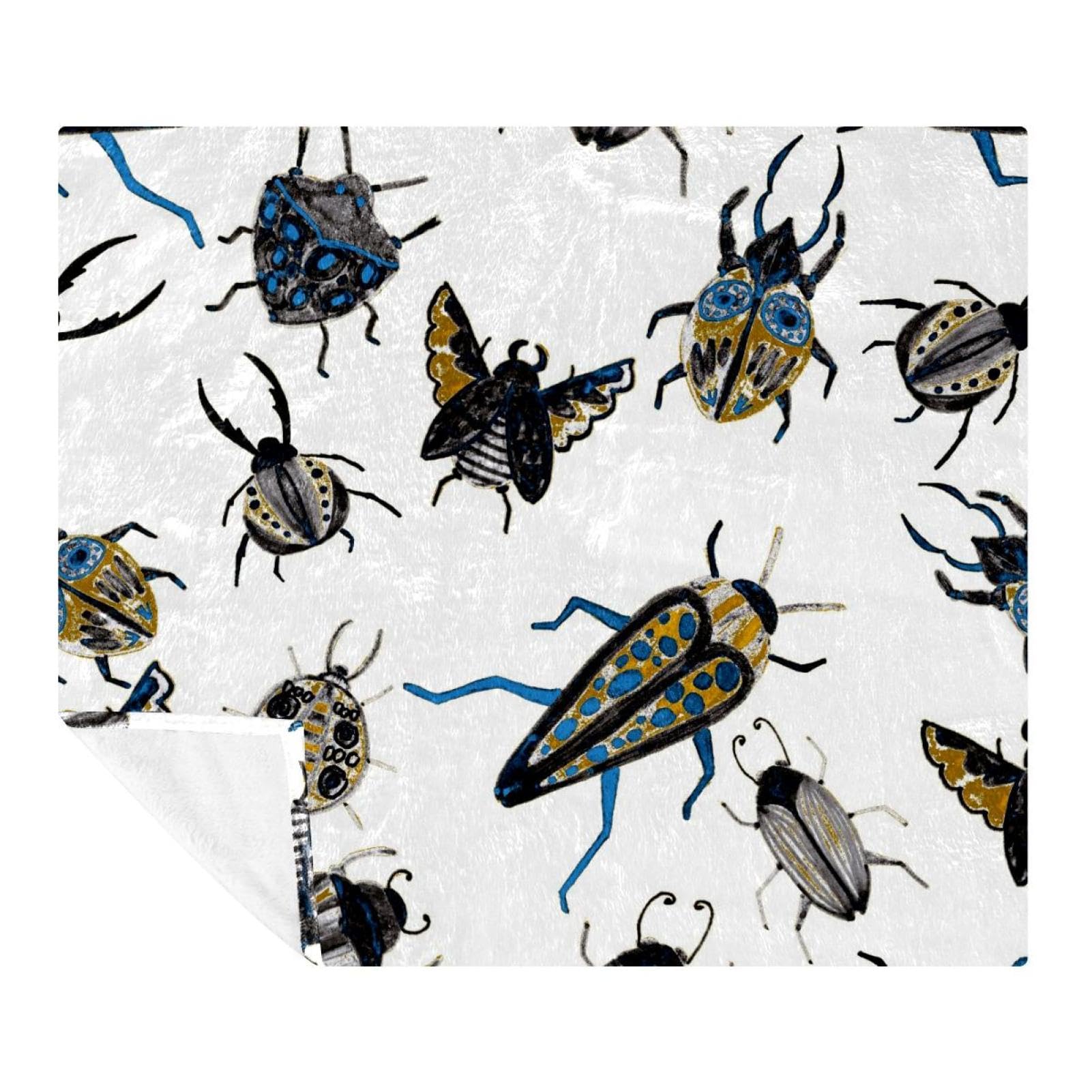 Couverture polaire Beetles pour cocooning sur canapé et nuits de voyage