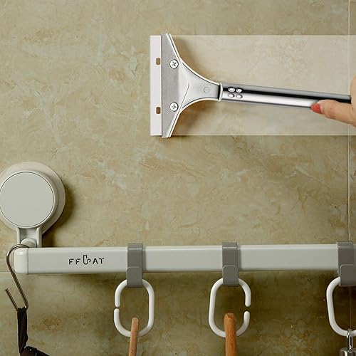 Miniatura 6 de Mudder Rascador de hoja de afeitar de 4 pulgadas, papel tapiz para azulejos de piso, herramienta raspadora alisadora con hoja de repuesto para