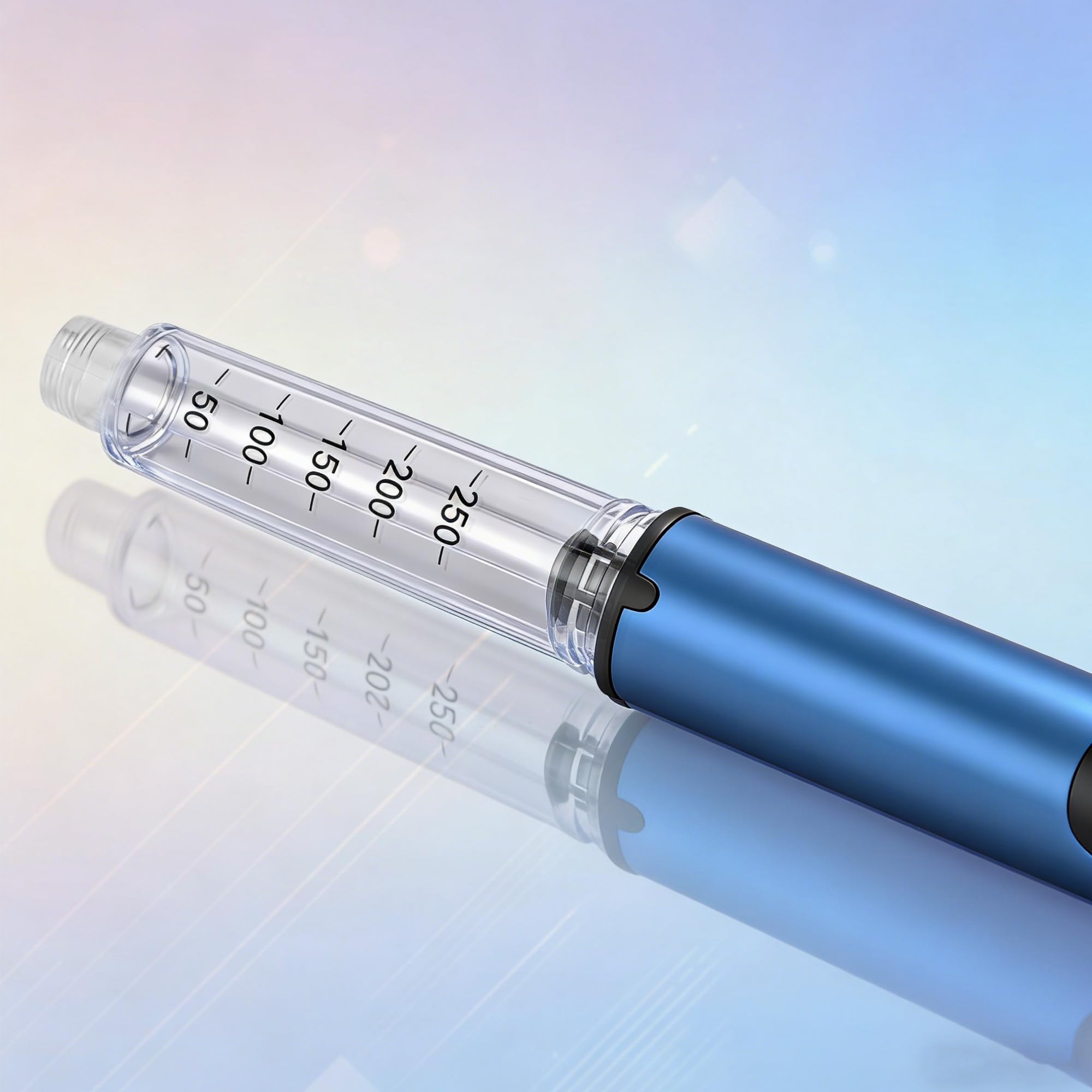 80 Einheiten Pen Injektor, einschließlich 3ml-Patronen*2 und Schutzhülle,einfach zu tragen