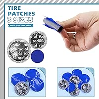 Vista 5 de Kit de 25 herramientas de reparación de neumáticos, rodillo de parche de neumáticos con rueda amortiguadora de neumáticos y parches de reparación