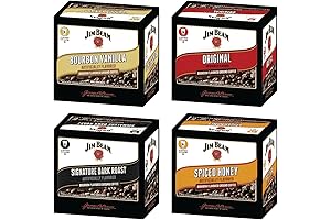 Jim Beam Bourbon Fudge Mellow 18 Cups Single Serve Pods Ground Coffee
