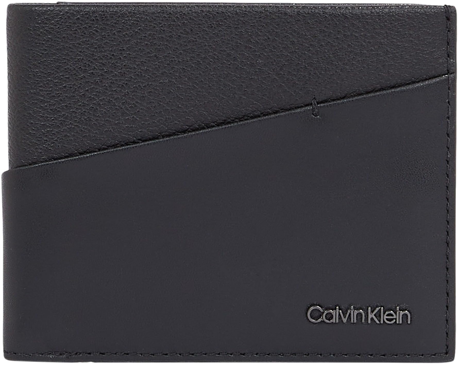 Calvin Klein CK Diagonal Bifold 6CC W/Bill, Black, OS