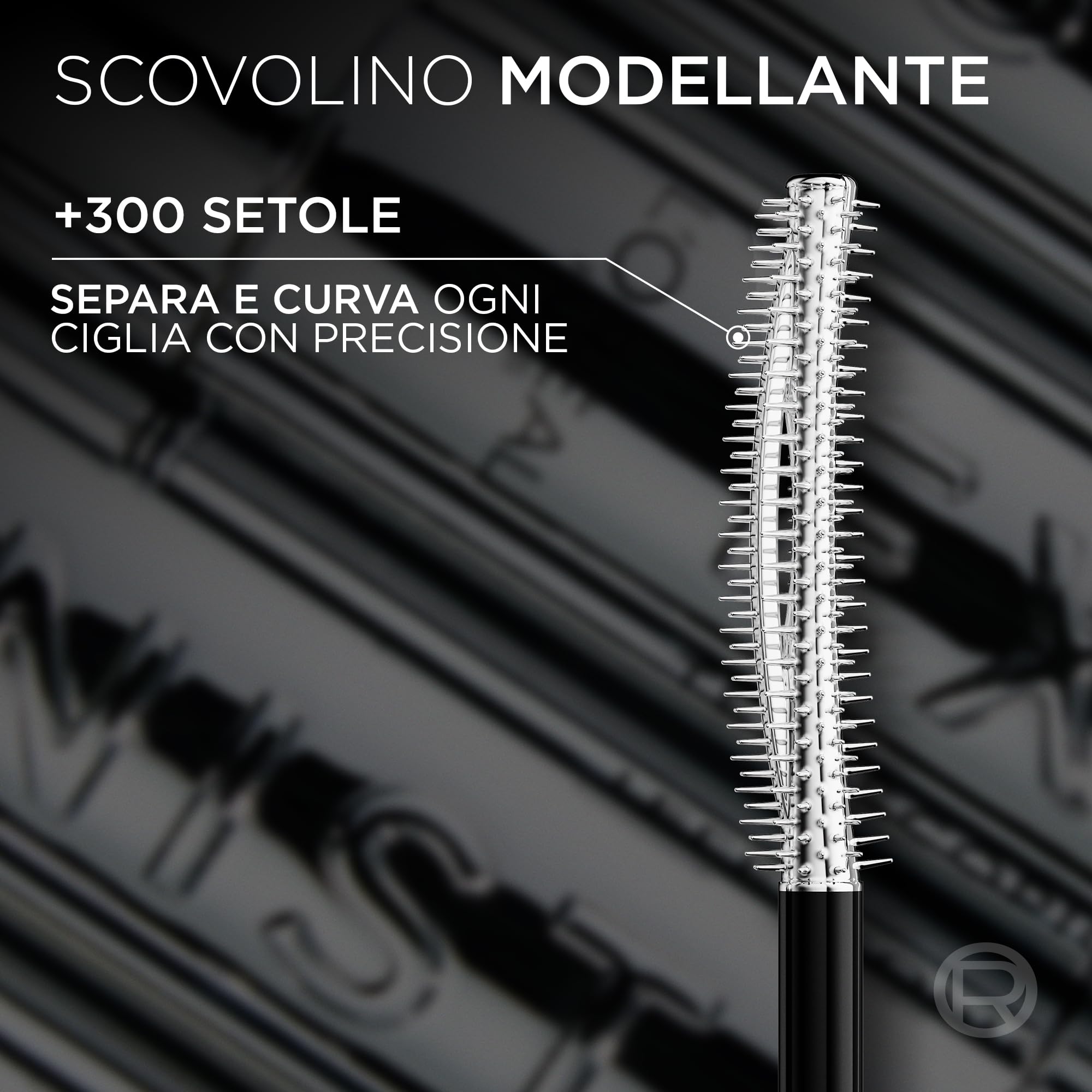 L'Oréal Paris Telescopic Extensionist Mascara, Ciglia Lunghe e Definite per 24H, Curvatura impeccabile, Formula con Fibre Allunganti e Pigmenti Magnetici, Nero, 9,9 ml