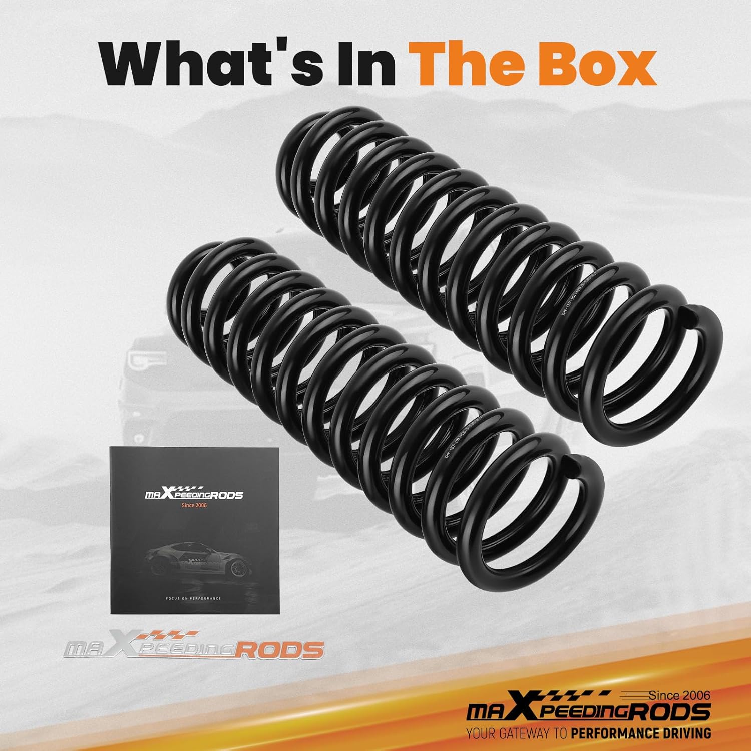 maXpeedingrods 1.5" Leveling Lift Kit for Ford F-250 F-350 2005-2023 4WD Only Super Duty, Front Lift Coil Springs