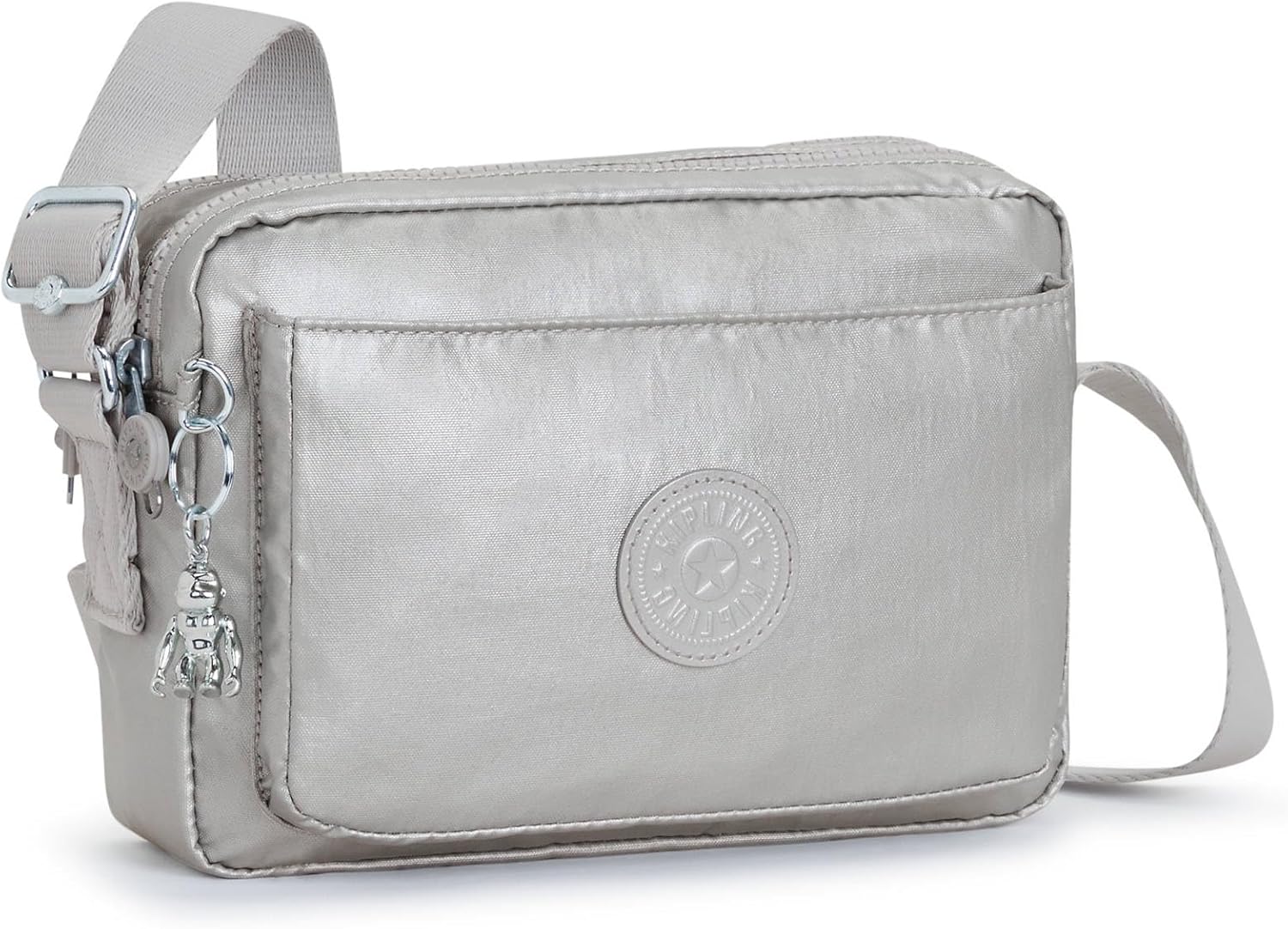 Kipling Women’s Abanu Medium Crossbody Bag, Lightweight, Adjustable Nylon Waist Pack with Multi-Compartment Zip Pockets