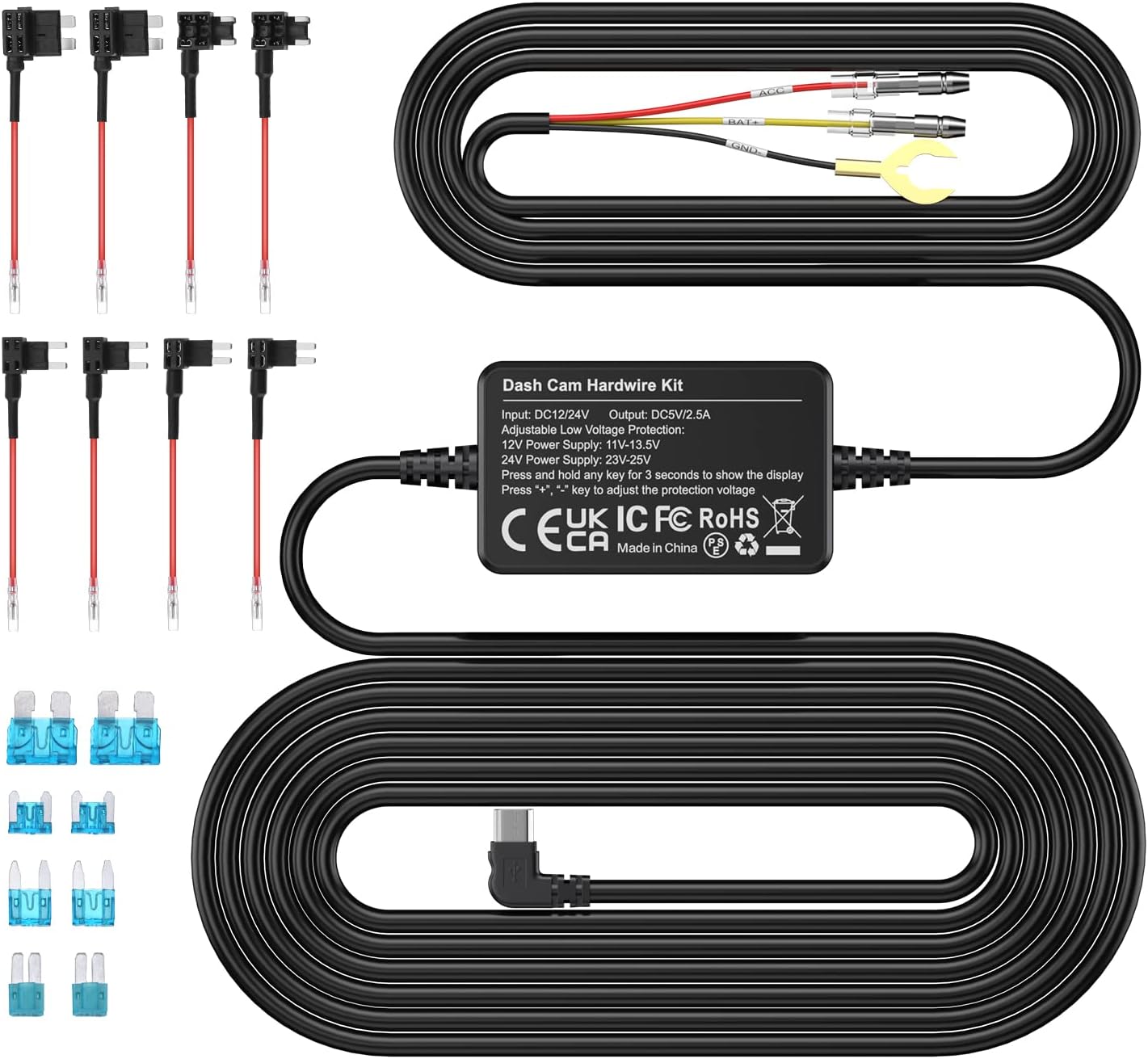 Sarmert 3-Lead Hard-Wire Kit components