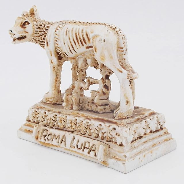 Foto 2 de 7 de Kocris Casa Lobo romano Decoraciones para acuario Roma antigua Reptil Tortuga Lagarto Araña Terrario…