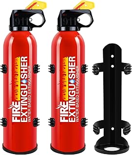 Fire Extinguisher for Home, 2 Pack Car Fire Extinguishers with Mount, 8 in 1 Portable Kitchen Fire Extinguishers for A, B, C, K Category, 620ml Mini Fire Extinguisher for Car Truck Boat