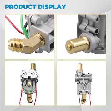 AITKEN RV Gas Solenoid Valve for Dometic/Atwood 10 Gallon DSI Water Heaters | Pre-installed Copper Inlet and Outlet Pipes; Replaces 92089
