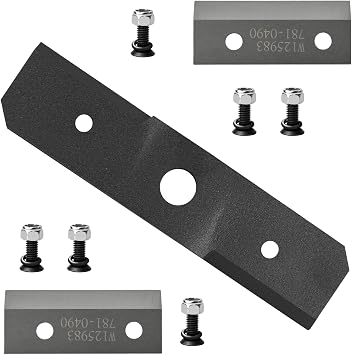 Shredder Chipper Blades 781-0490 742-0571 Chipper Shredder Blade Kit Fit for Craftsman Troy-BiltShredder Compatible with 981-0490 781-0490 942-0571 742-0571 Chipper Blades