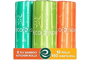 Eco Soul Bamboo Paper Towels | Eco-Friendly, Sustainable Kitchen Roll