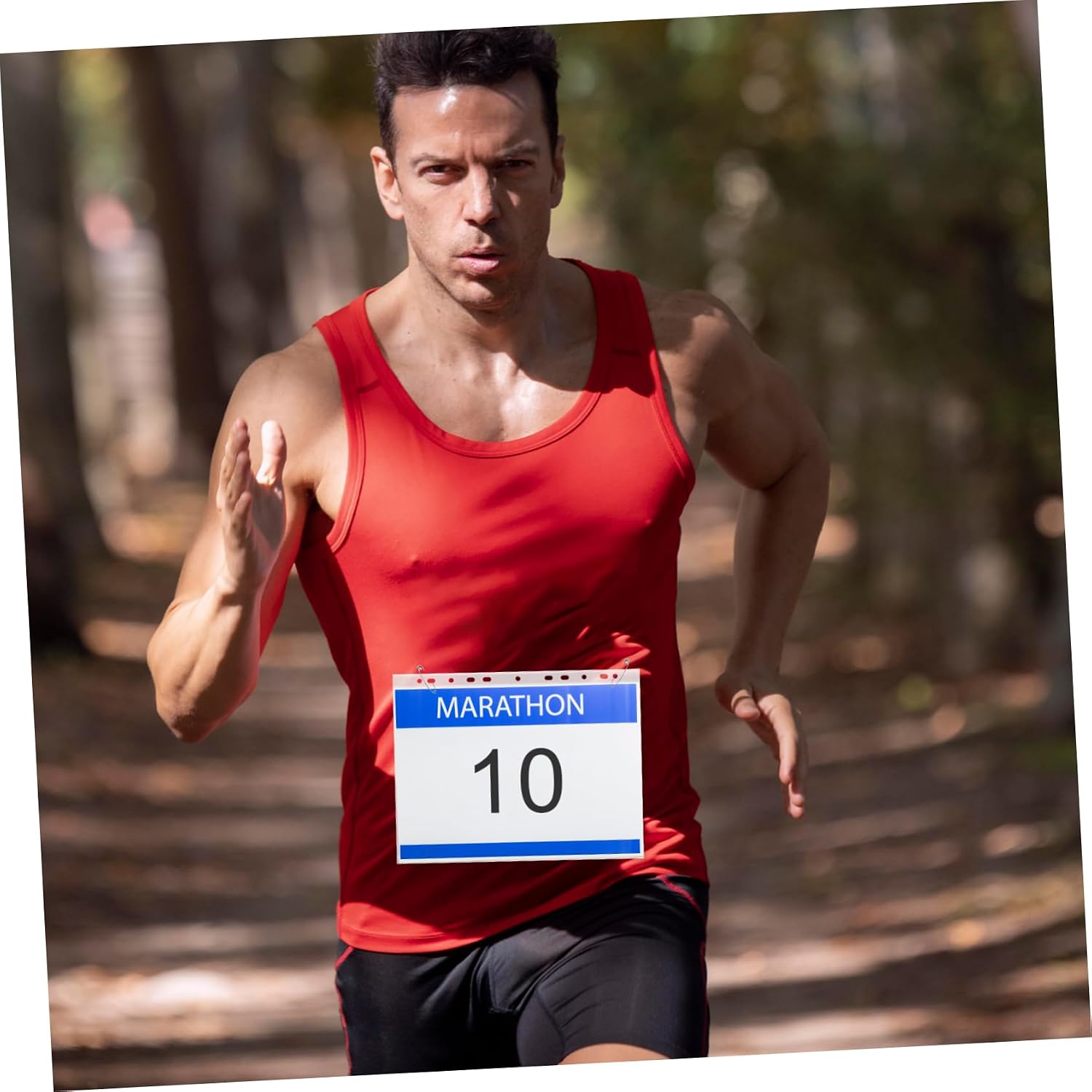 100pcs Running Bib Display Holder Bib Holder for Runners Number PVC Material Water Resistant