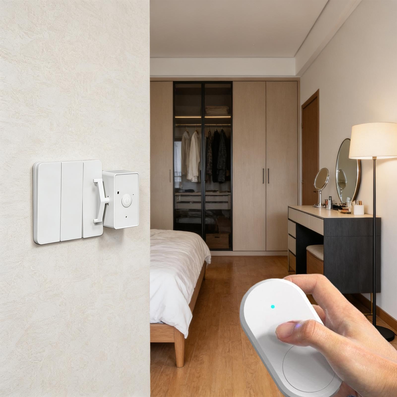 Finger Bot | Dispositivo De Control Automático Sin Cableado - Pulsador Remoto de Botones,para Hogar Sala Dormitorio Garaje Oficina Luces y Electrodomésticos